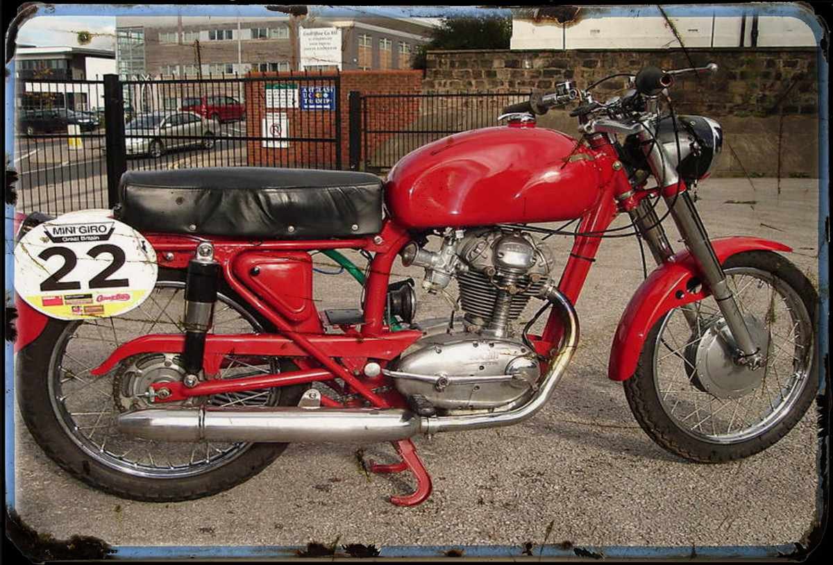 aged 1957 ducati 175t A4 Photo Print