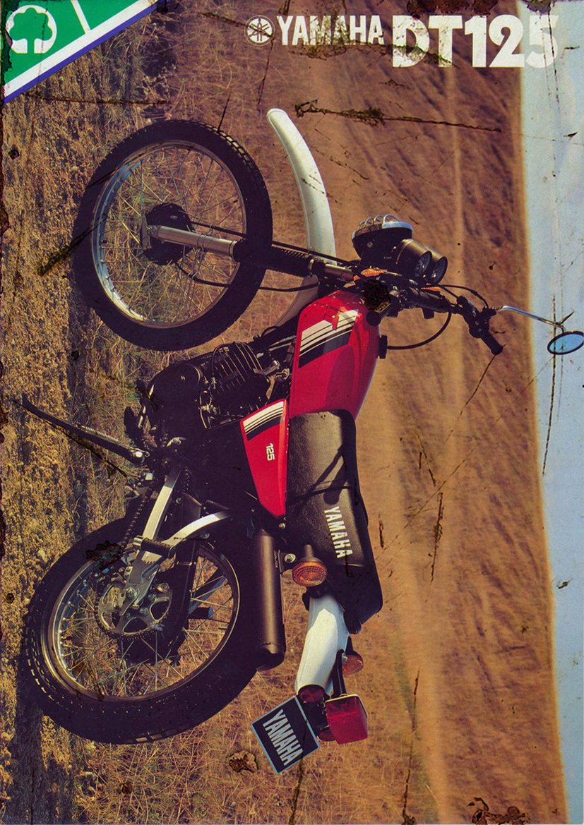 aged 1980 dt125 A4 Photo Print