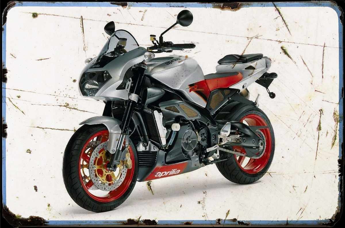 aged Aprilia Tuono R 2004 A4 Photo Print