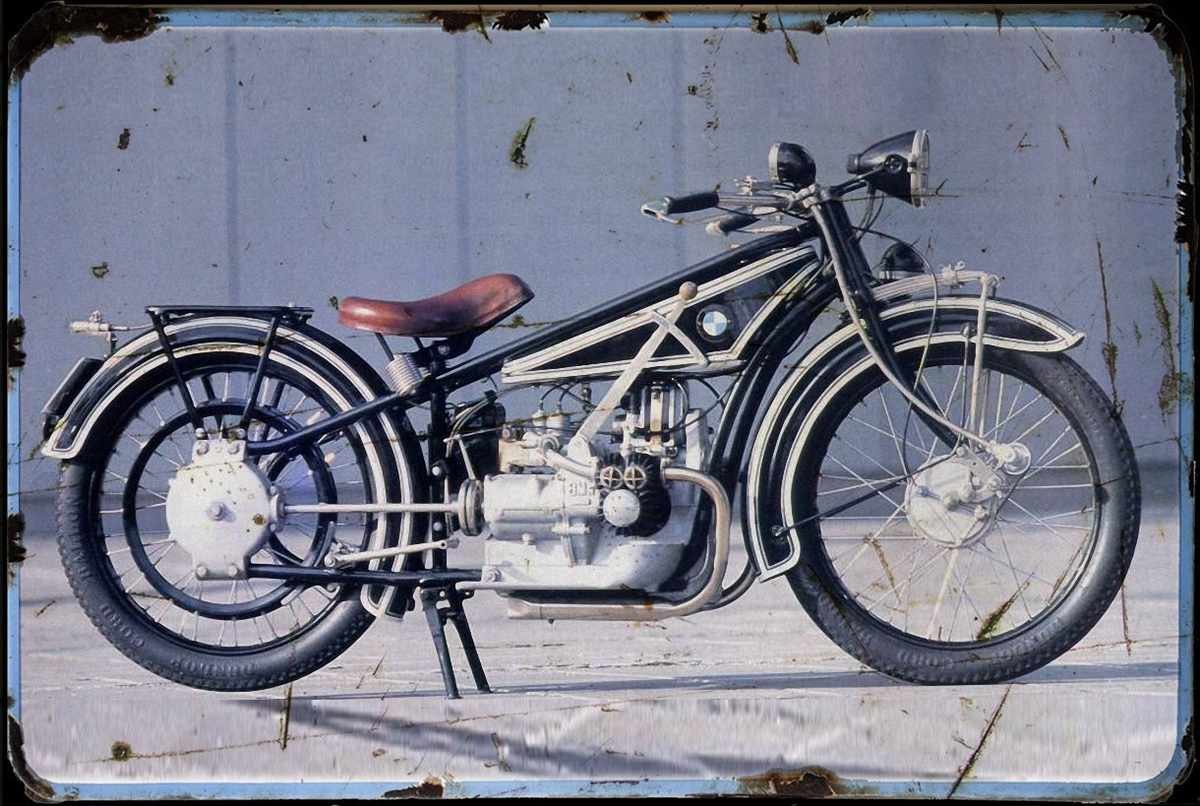 aged BMW R 32 A4 Photo Print
