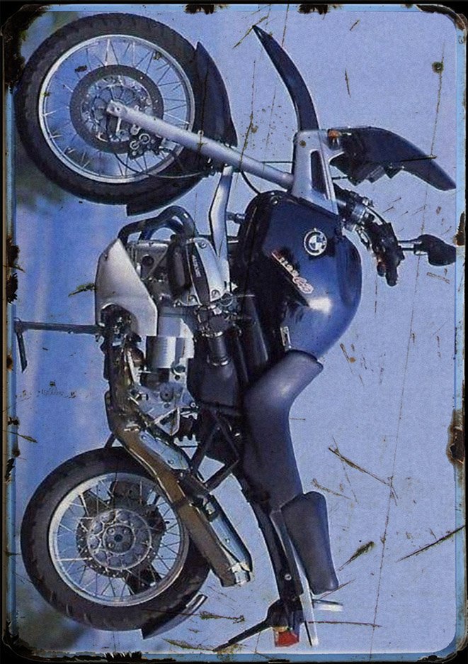 aged BMW R1100GS 94 2 A4 Photo Print