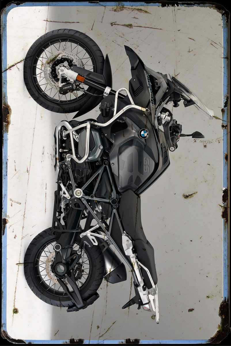 aged BMW R1200GS Adventure Triple Black 16 4 A4 Photo Print