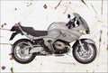 aged BMW R1200ST c 2005 A4 Photo Print