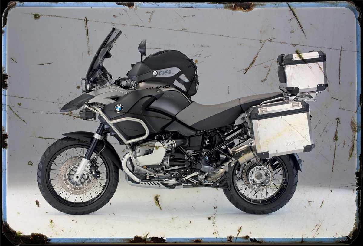 aged Bmw R1200Gs Adventure 08 3 A4 Photo Print