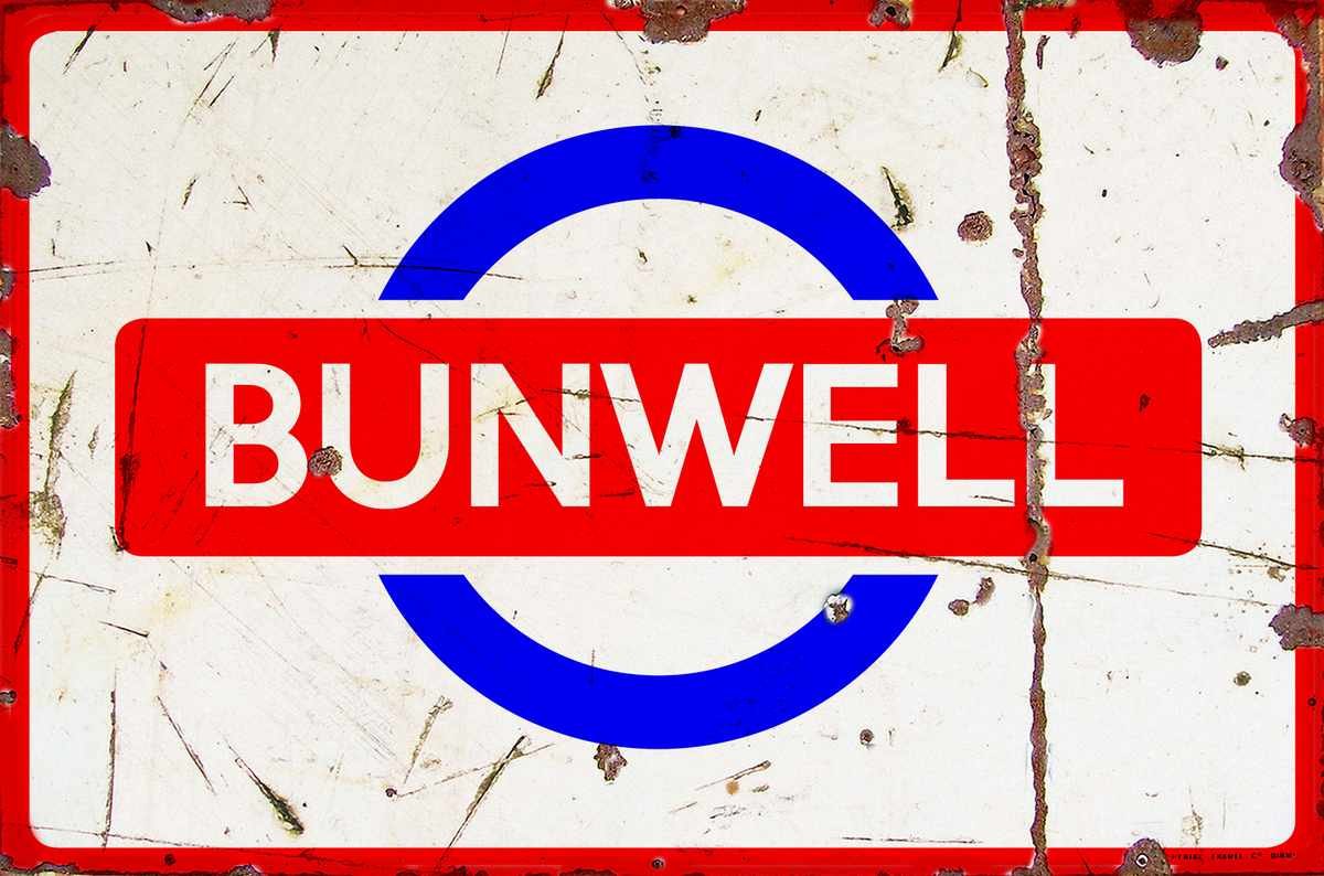 aged Bunwell LONDON Underground 2017 Train A4 Photo Print