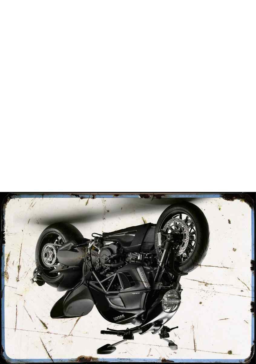 aged Ducati Diavel 12 1 A4 Photo Print