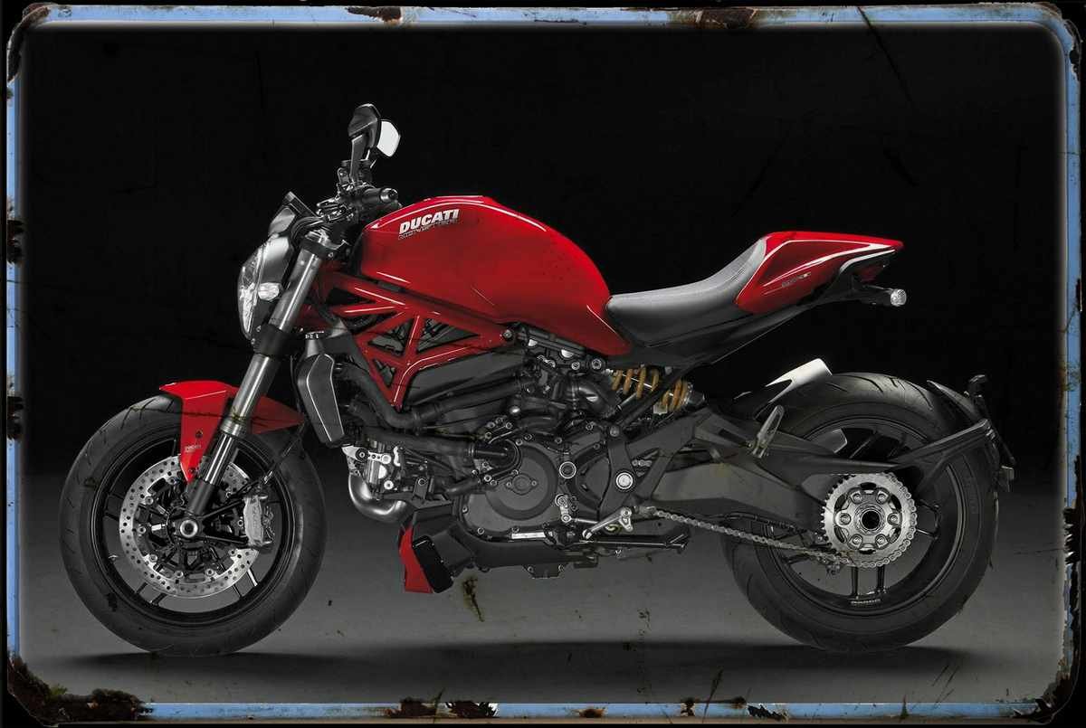aged Ducati Monster 1200 14 3 A4 Photo Print