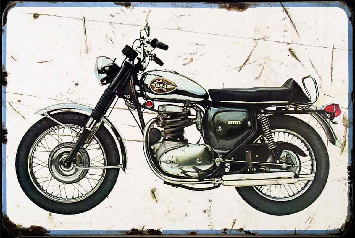aged bsa thunderbolt 02 A4 Photo Print