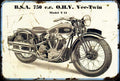 agede BSA 1937 Y13 750cc V Twin Bsa Y13 01 A4 Photo Print
