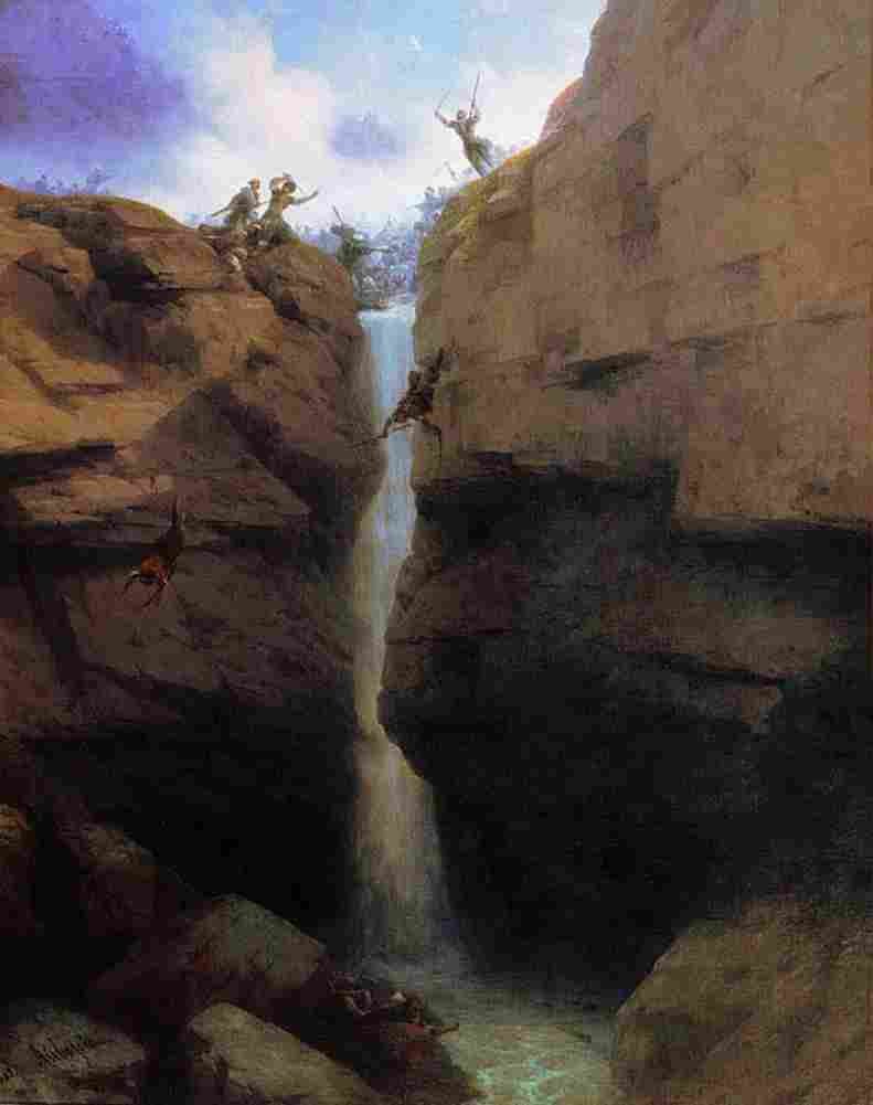 aiv Clash soldiers with murids on Gunib Art A4 Photo Print