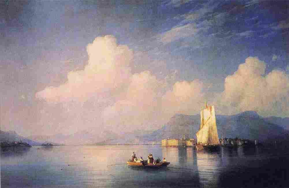 aiv Lake Maggiore in the Evening Art A4 Photo Print