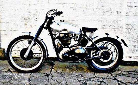 ajs 16m trials motorbike A4 Photo Print