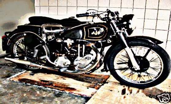 ajs 500 motorbike A4 Photo Print