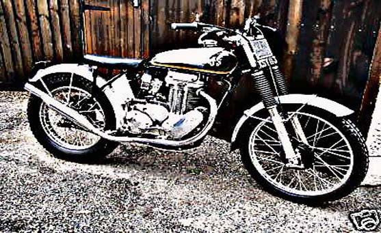 ajs matchless 400 motorbike A4 Photo Print