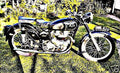 ajs model 20 motorbike A4 Photo Print