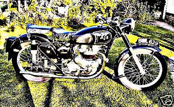 ajs model 20 motorbike A4 Photo Print