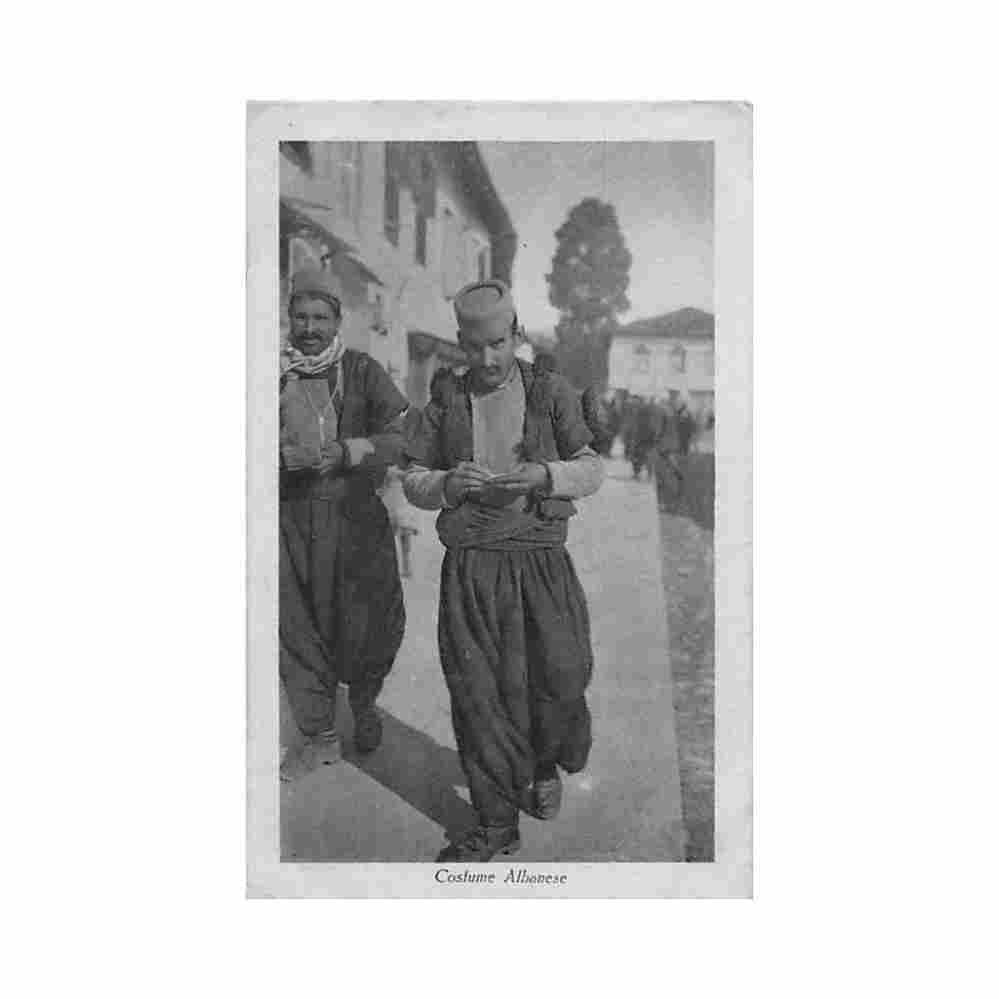 albania albanian costume cav alemanni 2559 Vintage A4 Photo Print