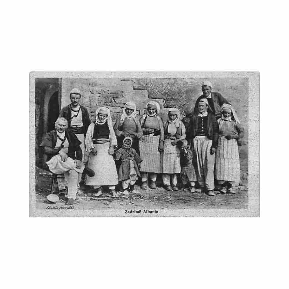 albania daje inhabitants Vintage A4 Photo Print