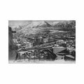 albania korce general view from the clock tower of the cathedral under the snow Vintage A4 Photo Print