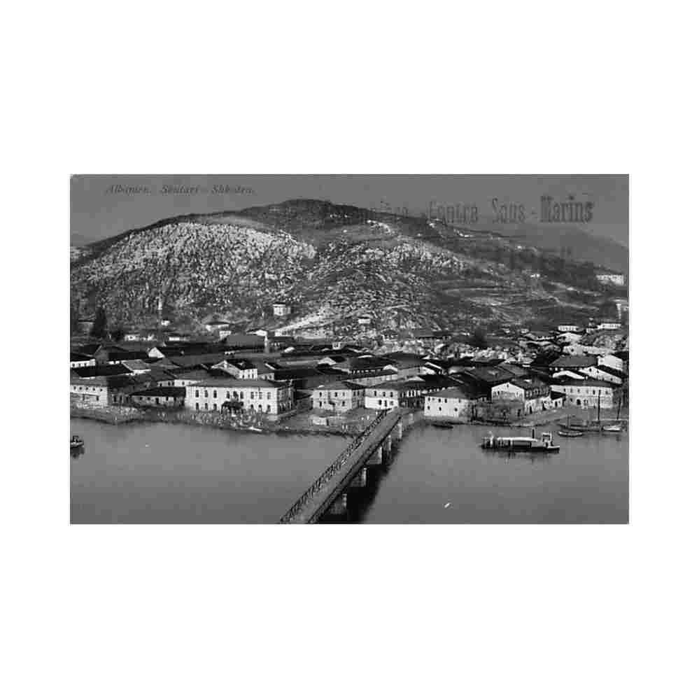albania shkoder general view purger co 13348 Vintage A4 Photo Print