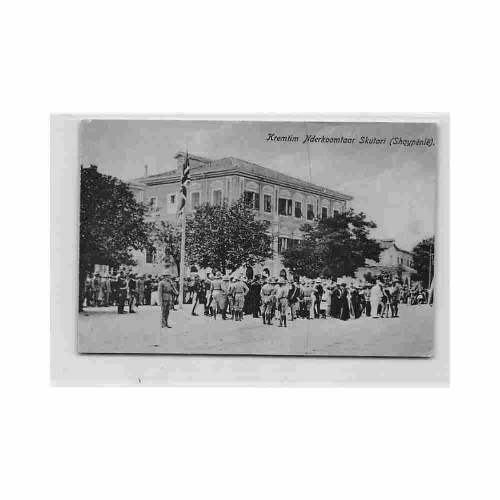 albania shkoder kremtim nderkoomtaar skutari raising of the british flag Vintage A4 Photo Print