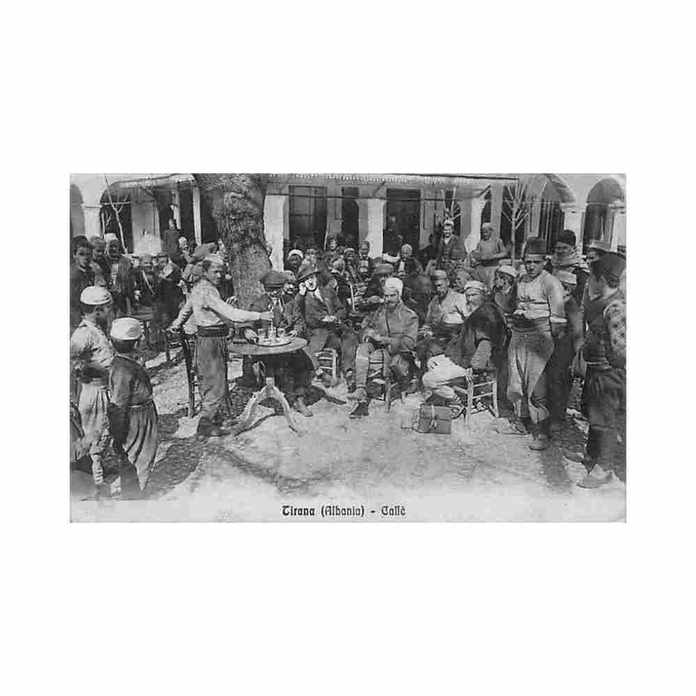 albania tirana caffe a scarpettini 31017 Vintage A4 Photo Print