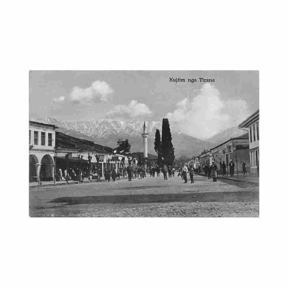 albania tirana the main boulevard Vintage A4 Photo Print