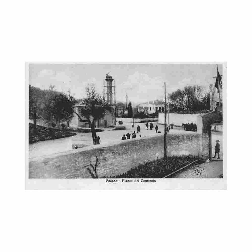 albania vlore vlora italian hq square cav alemanni 2802 Vintage A4 Photo Print
