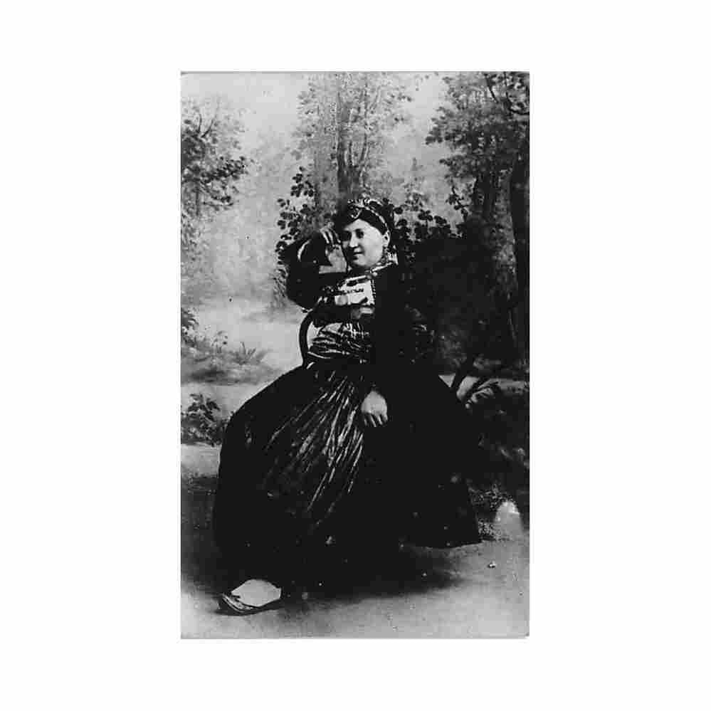 albania woman in the s studio by mazza in valonavlore Vintage A4 Photo Print