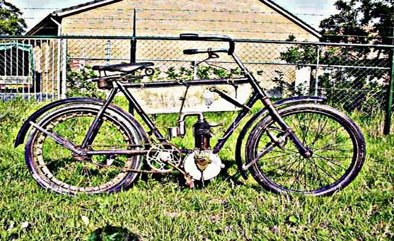 alcyon motorbike A4 Photo Print
