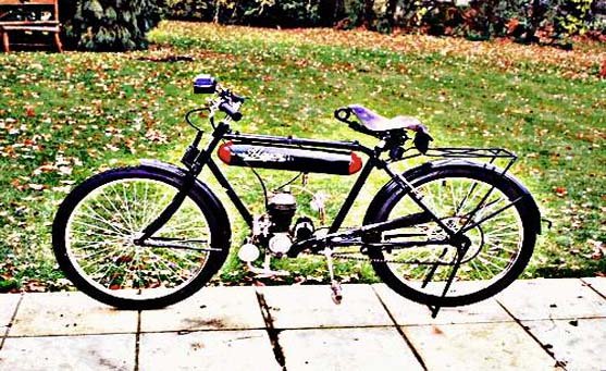 alcyon round tank motorbike A4 Photo Print