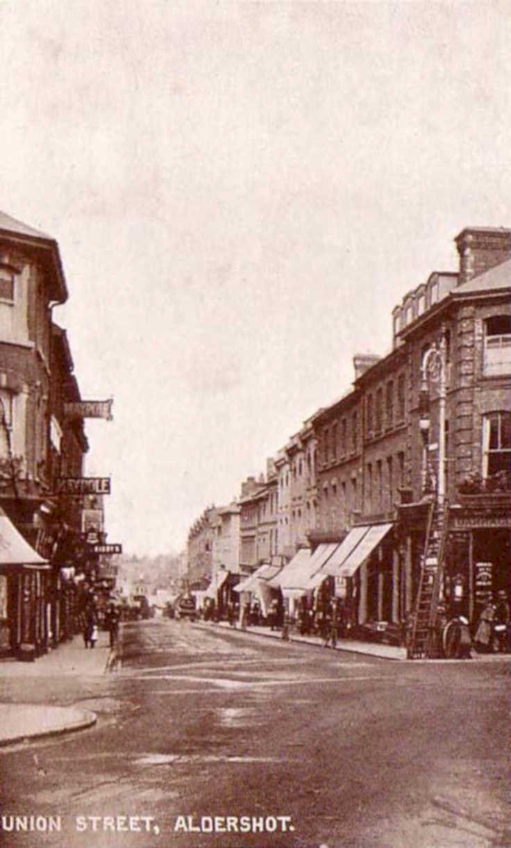 aldershot street sceneVintage 1880s 1900s A4 Photo Print