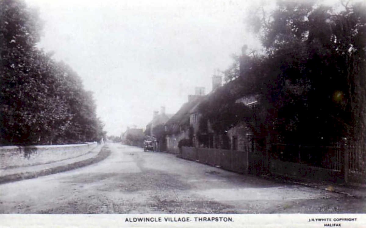 aldwincle cottages roadVintage 1880s 1900s A4 Photo Print