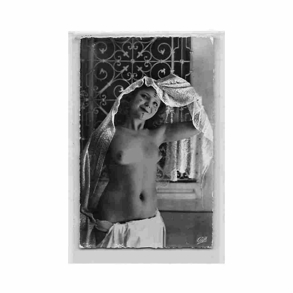 algeria at the window henna tattoos cap 1482 Vintage A4 Photo Print