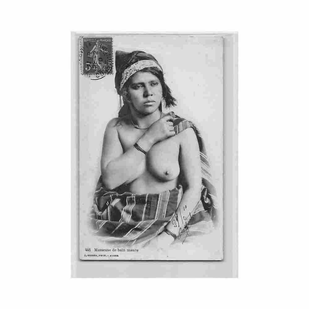 algeria moorish bath masseuse j geiser 441 Vintage A4 Photo Print