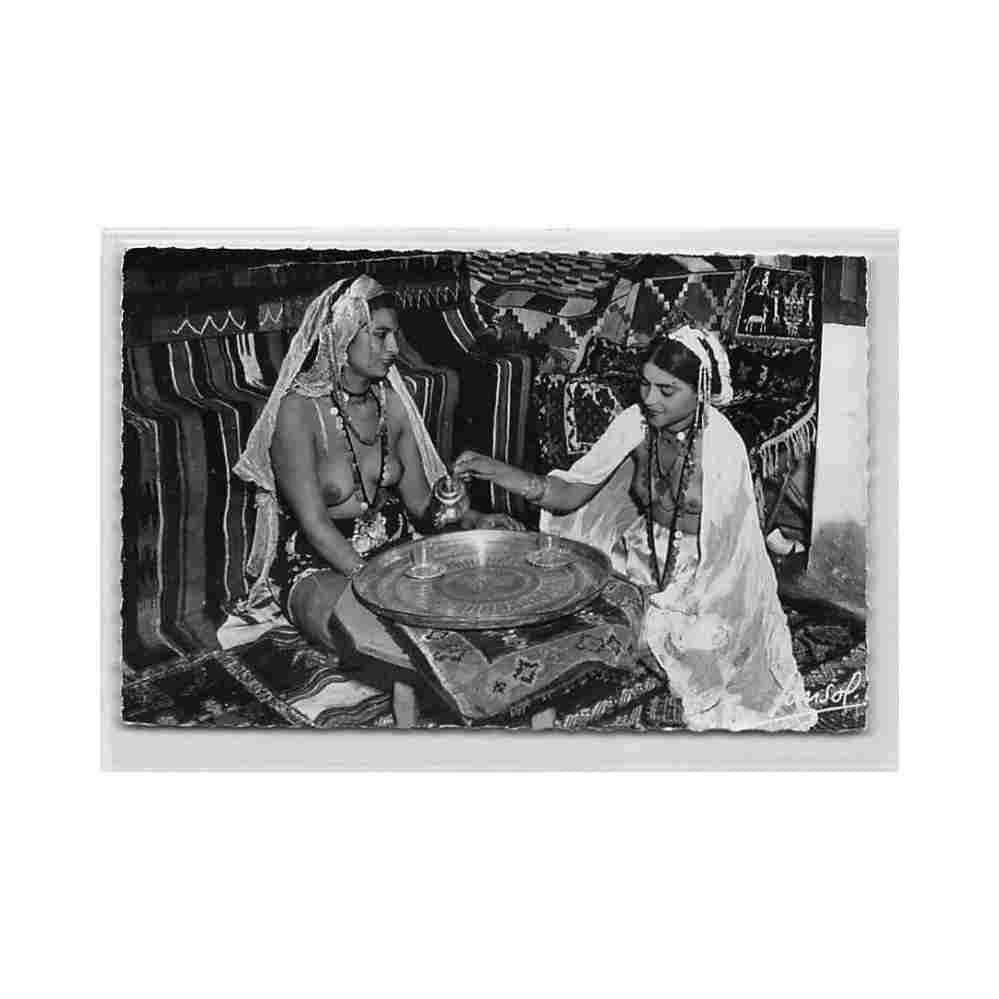 algeria tea with the ouled nails dancers gallice cie 2 Vintage A4 Photo Print