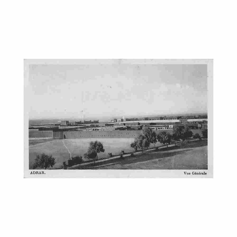 algerie adrar vue generale ed vallier Vintage A4 Photo Print