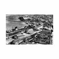 algerie ain beida vue aerienne sur le quartier de la gare Vintage A4 Photo Print