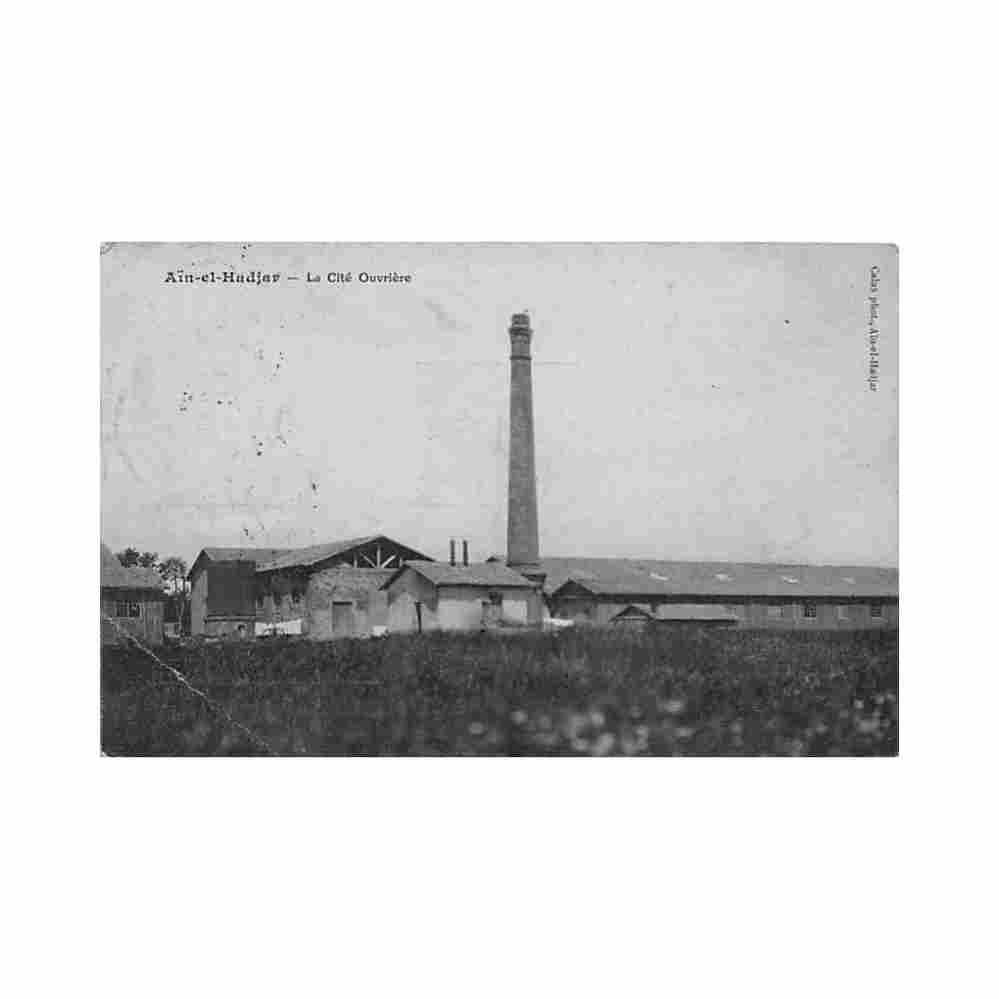 algerie ain el hadjar la cite ouvriere ed calas Vintage A4 Photo Print