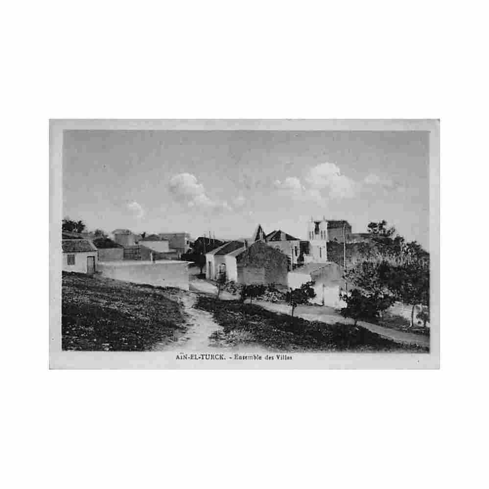 algerie ain el turck ensemble des villas ed epa Vintage A4 Photo Print