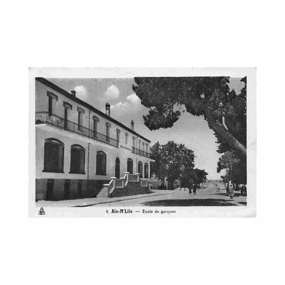 algerie ain m lila ecole de garcons Vintage A4 Photo Print