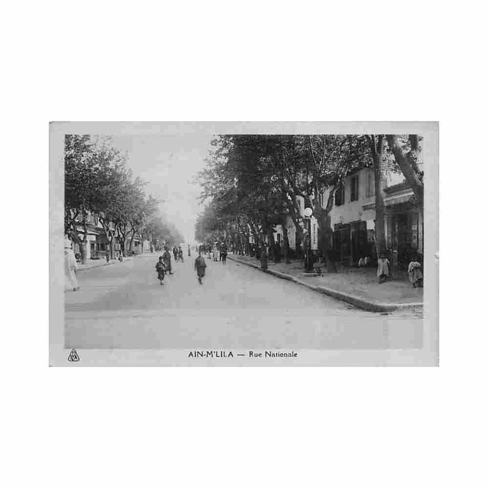 algerie ain m lila rue nationale ed ets albert Vintage A4 Photo Print