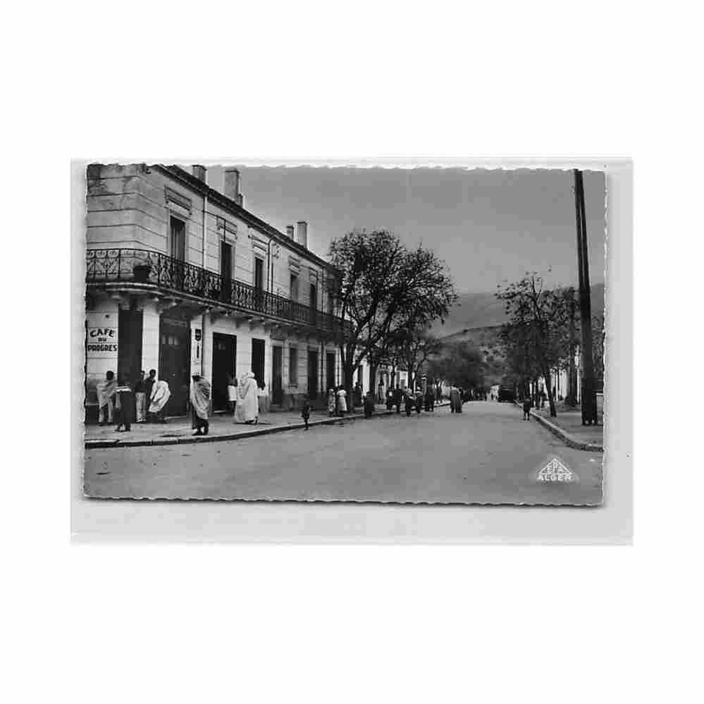 algerie akbou rue principale cafe du progres ed africaines 17 Vintage A4 Photo Print
