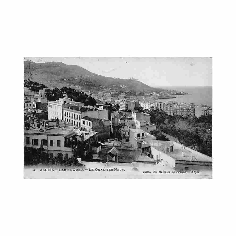 algerie bab el oued alger le quartier neuf ed galeries de france 4 Vintage A4 Photo Print