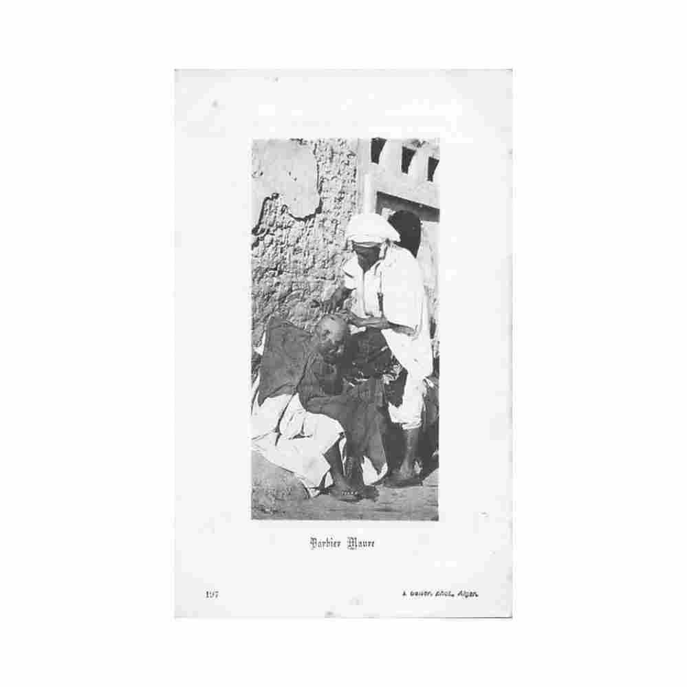 algerie barbier maure ed j geiser 197 Vintage A4 Photo Print