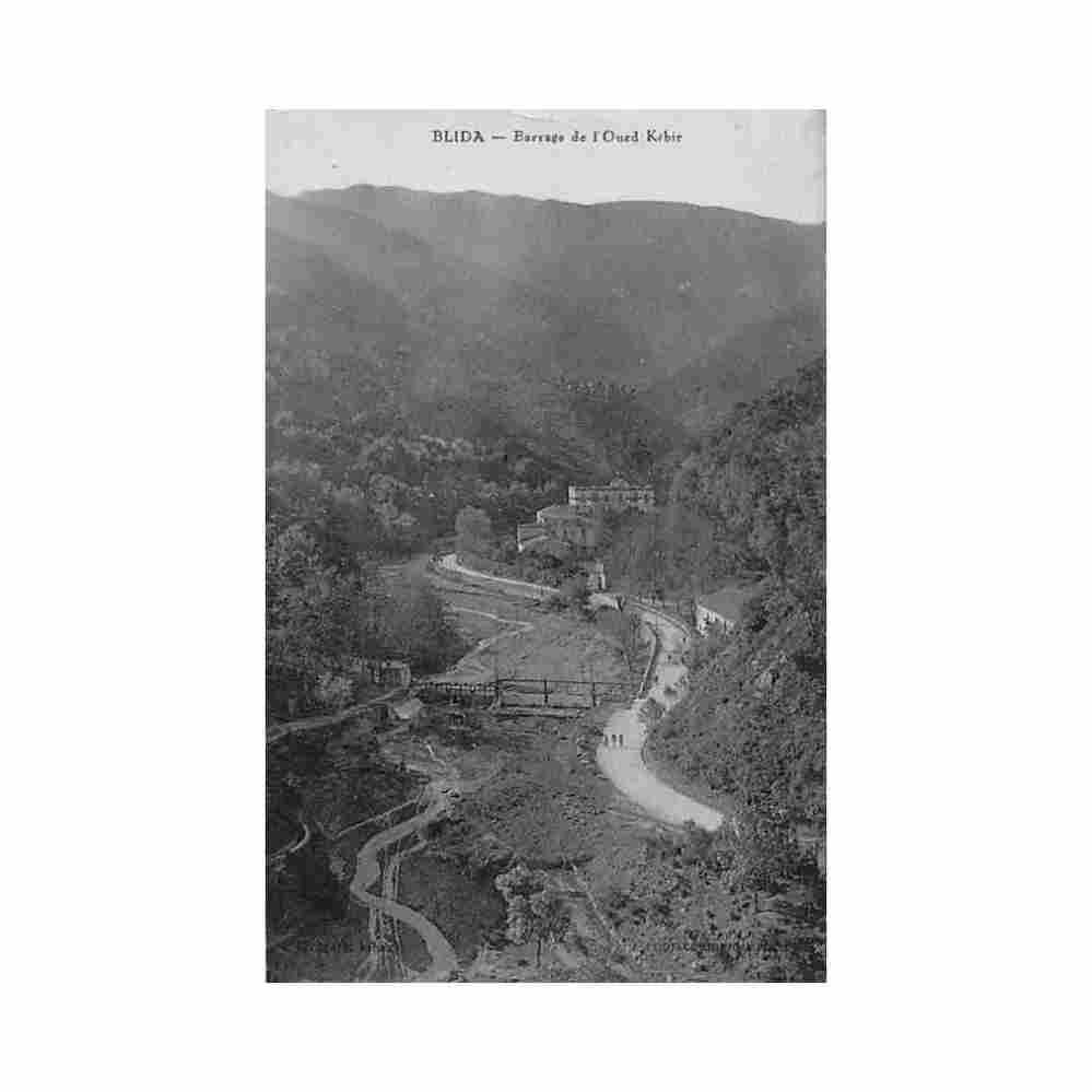 algerie blida barrage de l oued kebir ed combier Vintage A4 Photo Print