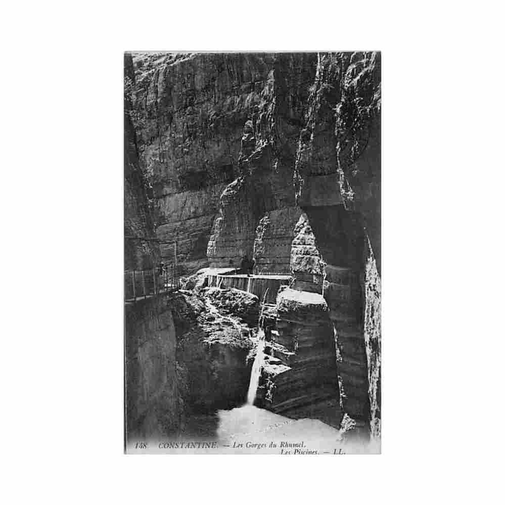 algerie constantine gorges du rhummel les piscines ed ll 148 Vintage A4 Photo Print