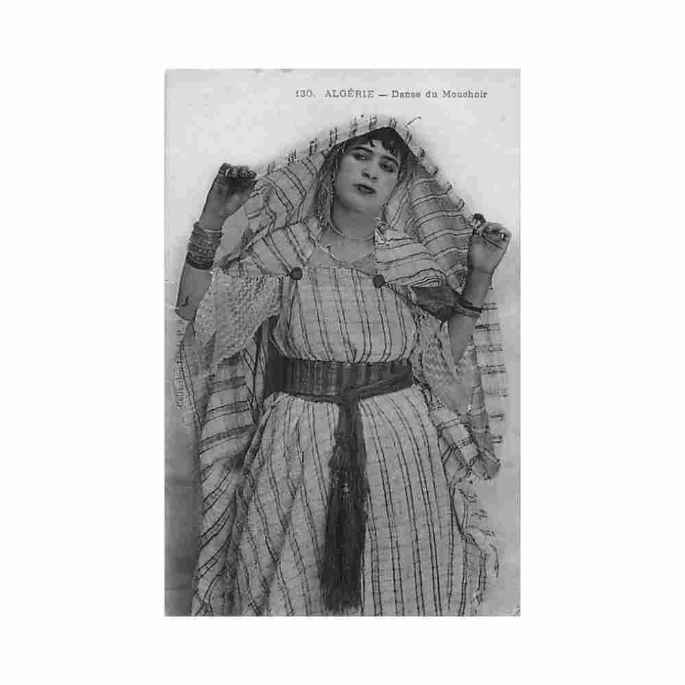 algerie danse du mouchoir ed collection ideale ps 130 aquarellee Vintage A4 Photo Print