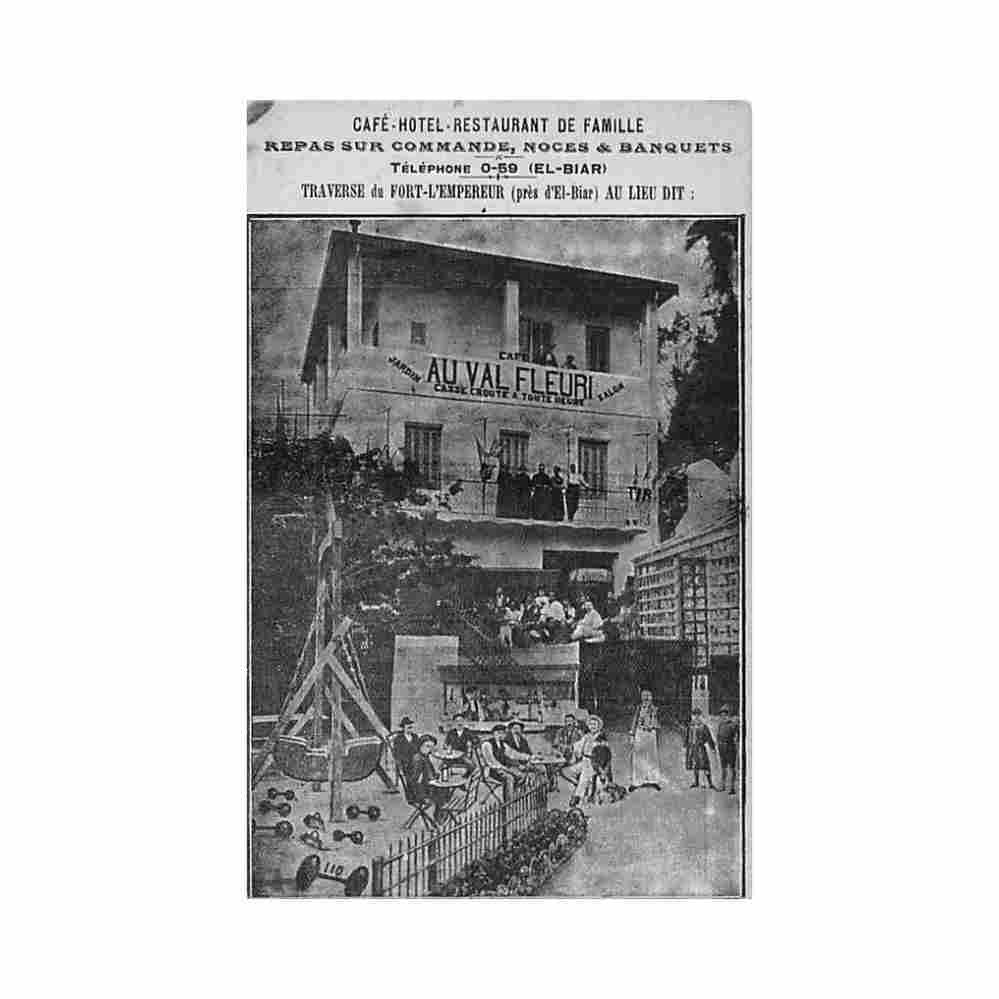 algerie el biar cafe hotel restaurant au val fleuri Vintage A4 Photo Print
