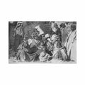 algerie famille devant la maison ed levy ll 6147 Vintage A4 Photo Print